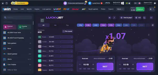 Download 1win Lucky Jet