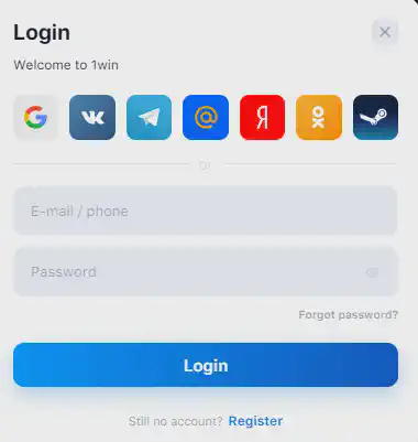 1win login