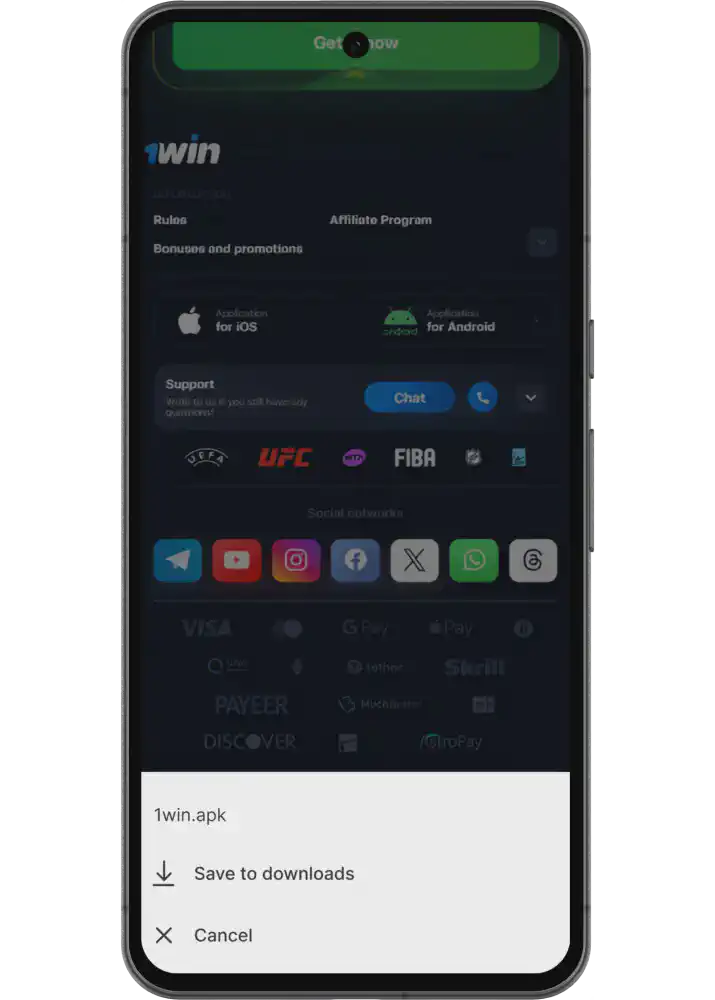 Download 1win app